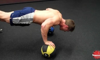 How To: Elevated Two-Arm Medicine Ball Push-Up