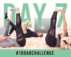 Day 7: 100 Toe Touches | #100AbChallenge w/ Justine & Jenna Ezarik